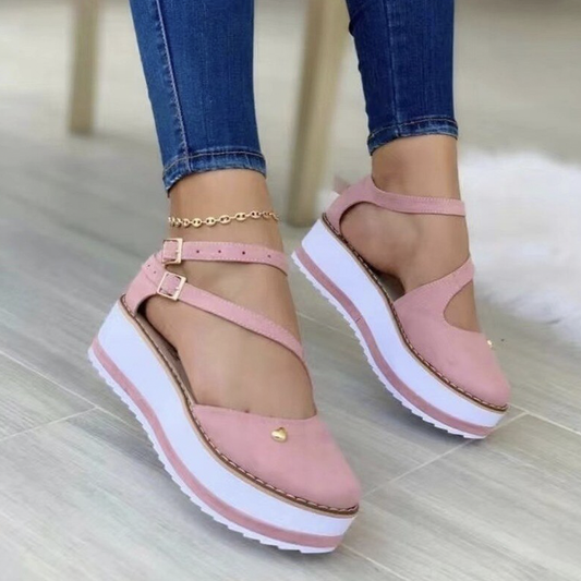 Octavia | Women’s Orthopedic Platform Mary Jane Sandals
