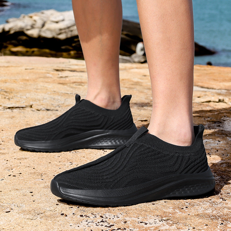Orthopedic Balance Women’s Mesh Slip-On Sneakers – Breathable Lightweight Walking Shoes