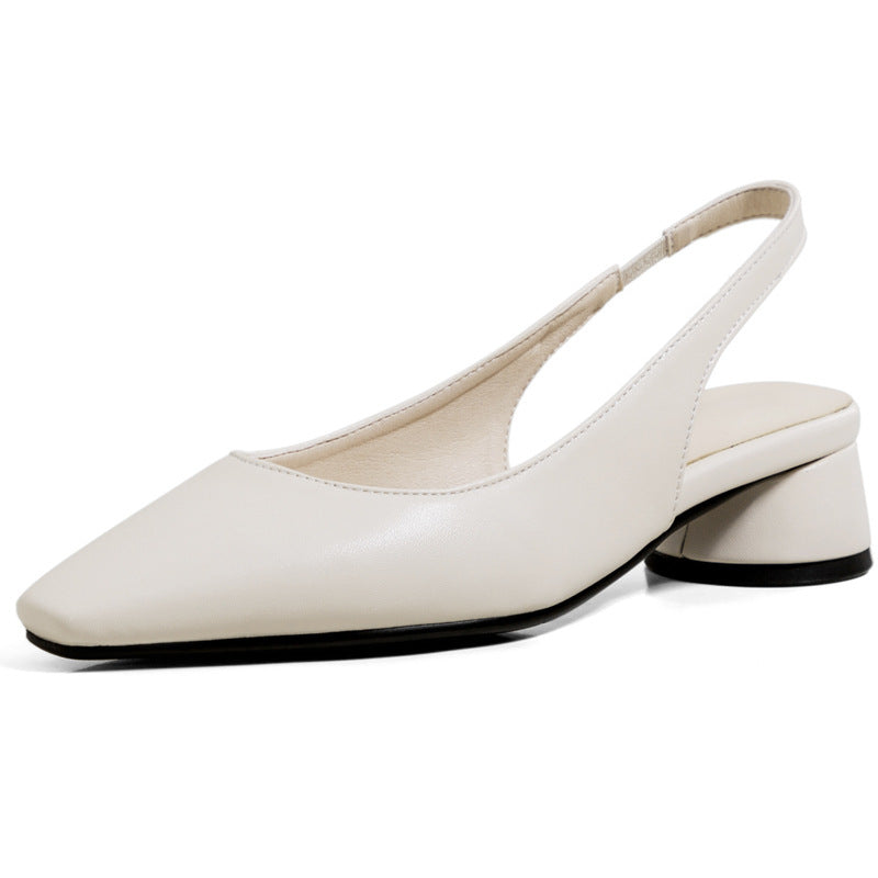 Michelle | Women's Chunky Heel Pointed Toe Shallow Sandals