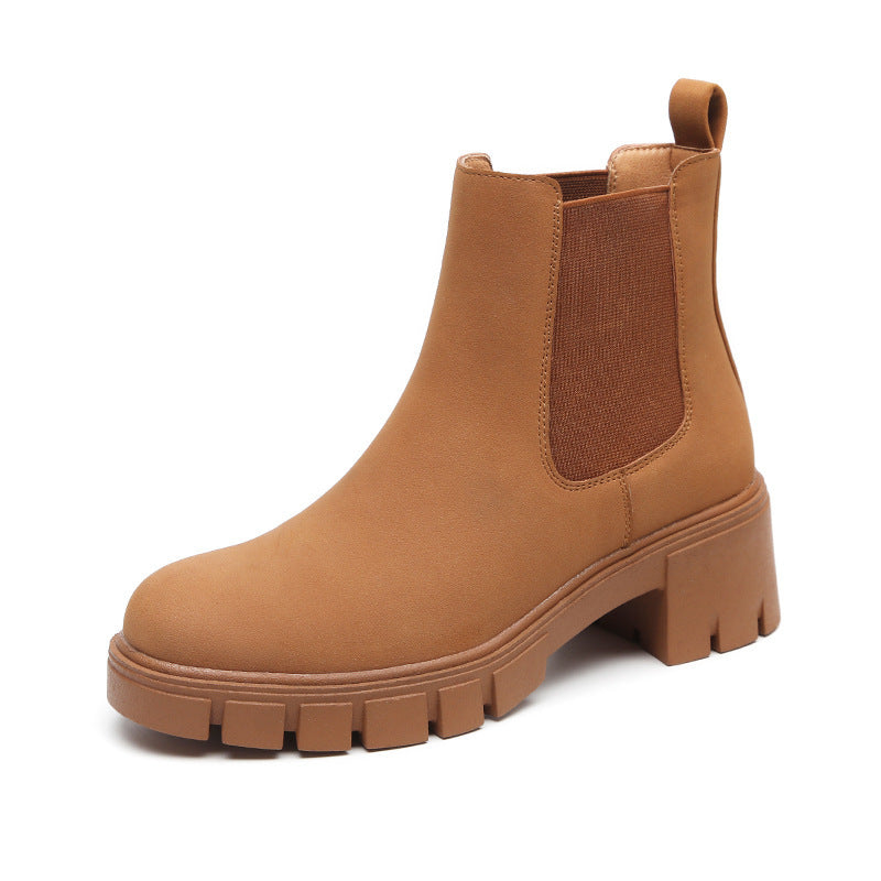 Sandy | Women's Thick Bottom Suede Dr Martens Boots