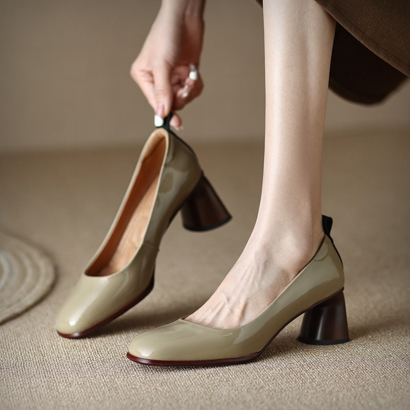 Hadley | Women’s Dual-Tone Block Heel Pumps