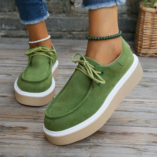 Genevieve | Women’s Orthopedic Suede Casual Platform Shoes