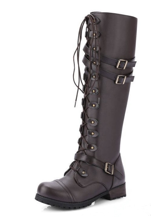 Orthopedic Balance Rider Boots - Rivet Buckle Support
