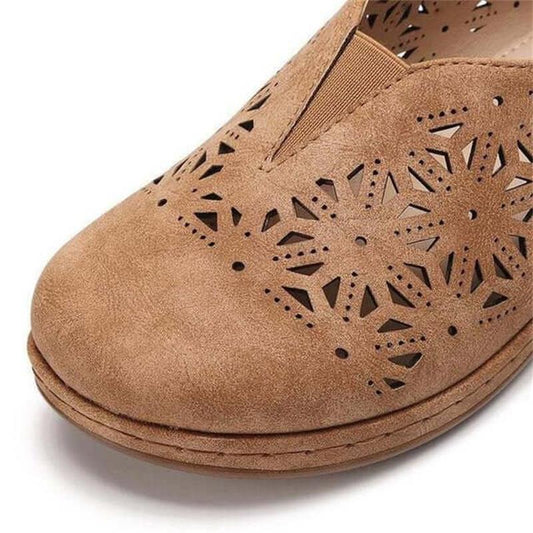 Lia | Women’s Orthopedic Slip-On Loafers with Laser-Cut Design