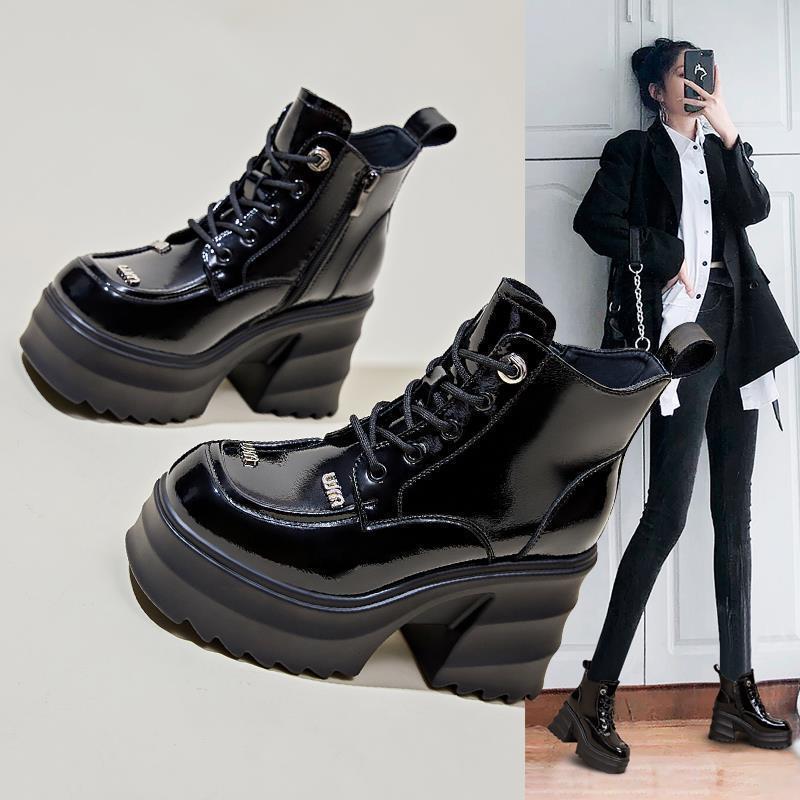 Martina |  Thick  High Heel  Ankle Boots