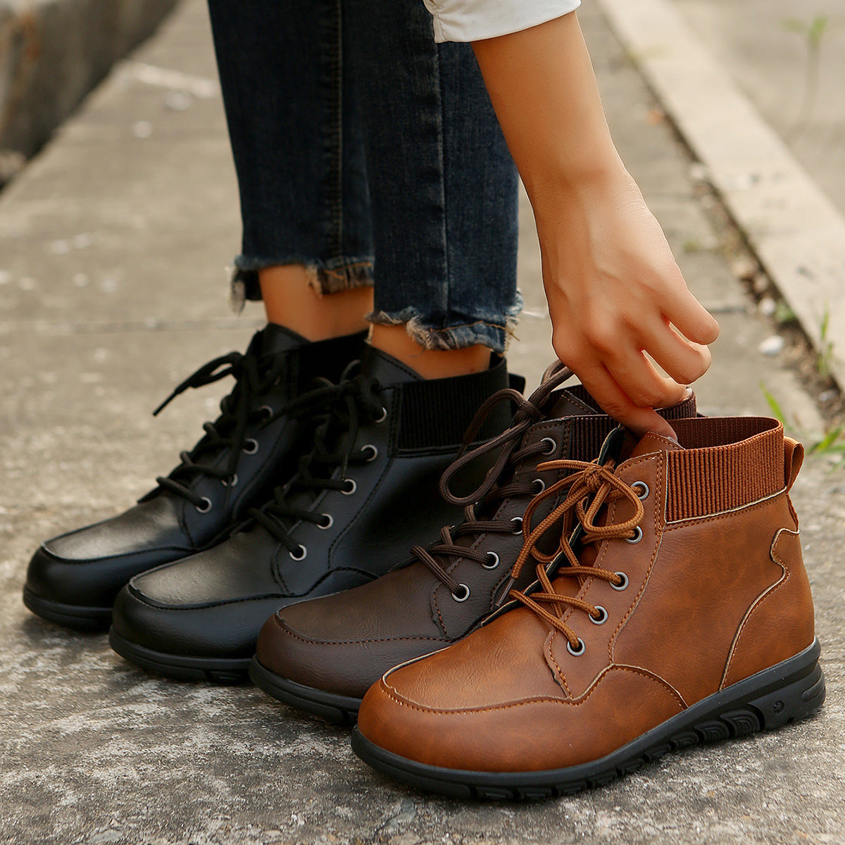 Orthopedic Balance Ankle Boots - Non-Slip Flat Comfort