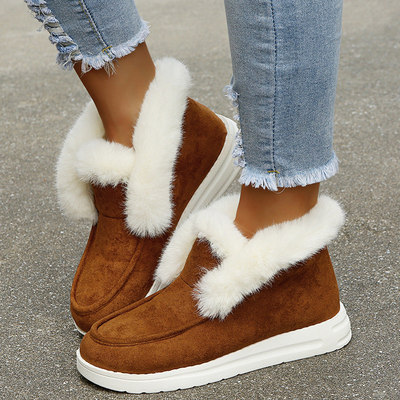 Sally | Cozy Winter Fur-Lined Slip-On Boots – Orthopedic Warm Comfort Shoes