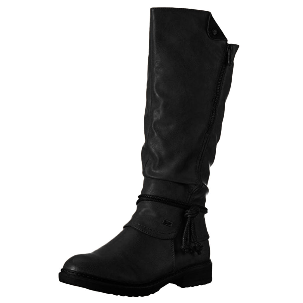 Orthopedic Balance High Boots - Plus Size Low Heel Comfort