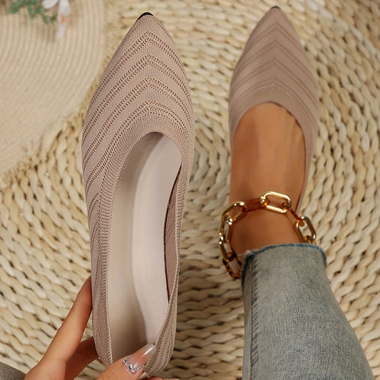 Emily | Women’s Orthopedic Pointed-Toe Knit Flats