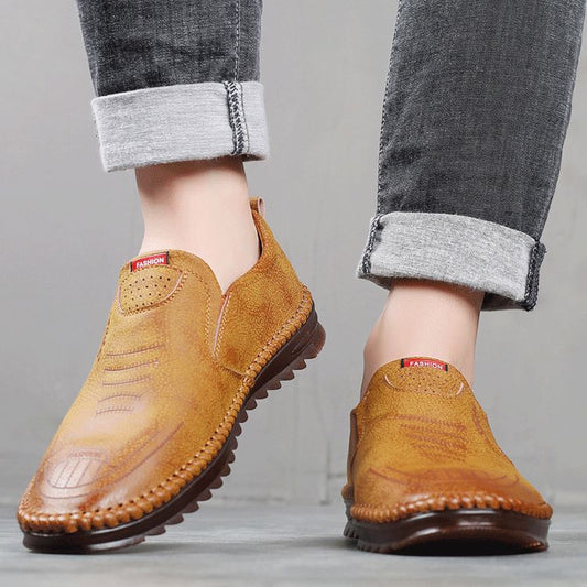 Aiden | Men’s Orthopedic Slip-On Leather Loafers with Anti-Slip Sole