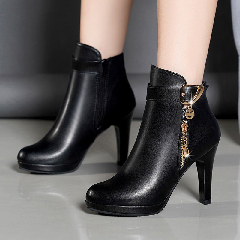 Minerva | EleganceLift Orthopedic Heeled Ankle Boots
