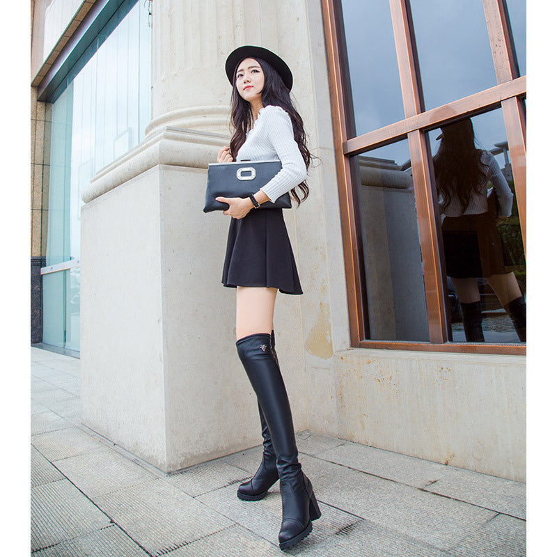 Anne | Women's boots high-heeled stovepipe boots