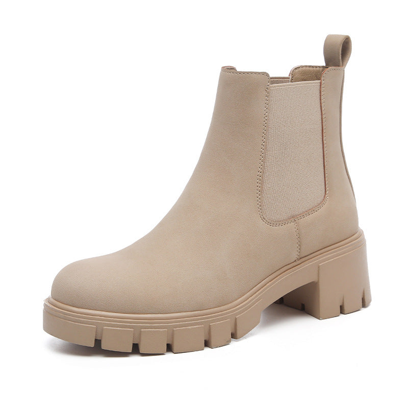 Sandy | Women's Thick Bottom Suede Dr Martens Boots