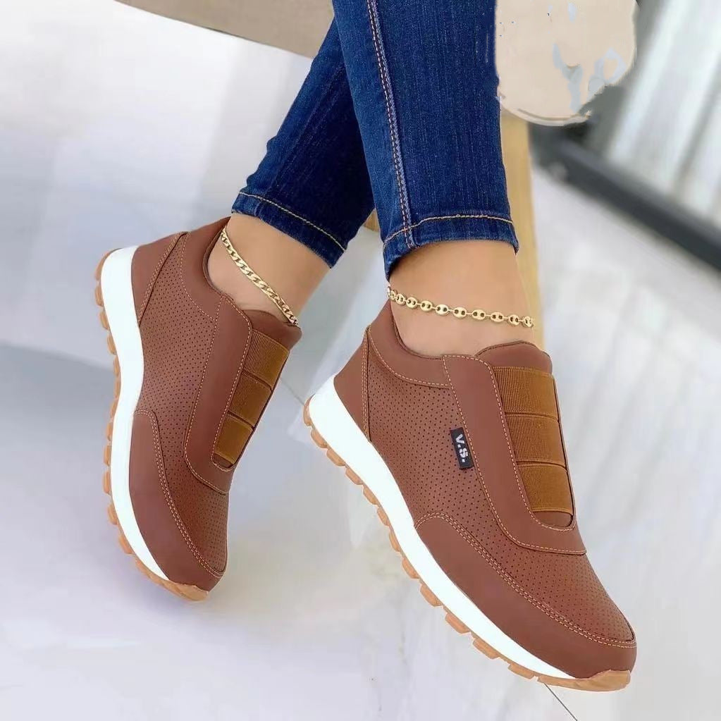 Orthopedic Balance Flat Sneakers With Unique Elastic Design