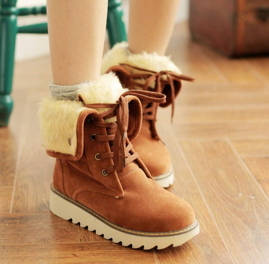 Sandra | Comfort winter Lace Up Boots