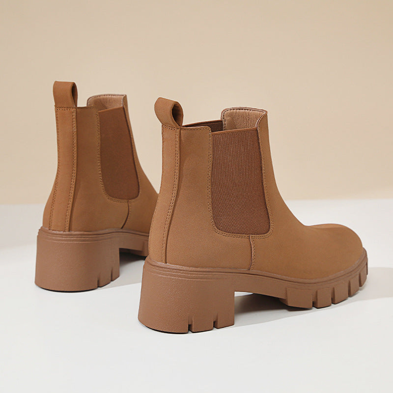 Sandy | Women's Thick Bottom Suede Dr Martens Boots