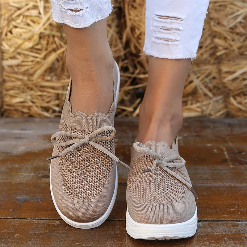 Qabalah | Knit Platform Slip-On Sneakers