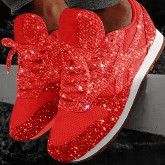 Adrianna | Sparkle Glitter Orthopedic Fashion Sneakers with Cushioned Support