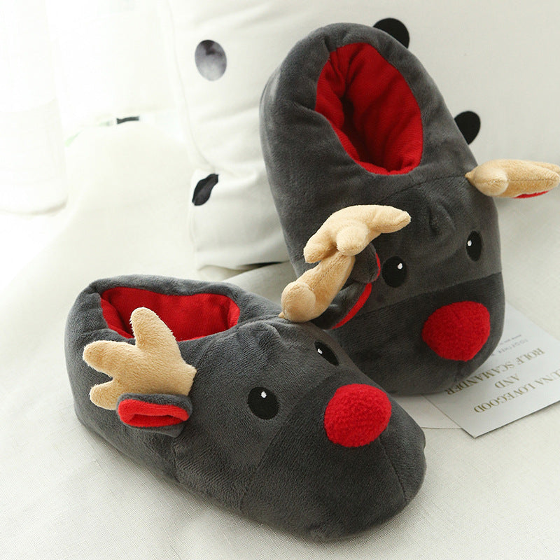 Elk | Christmas Shoes Cute Elk Home comfort Slippers