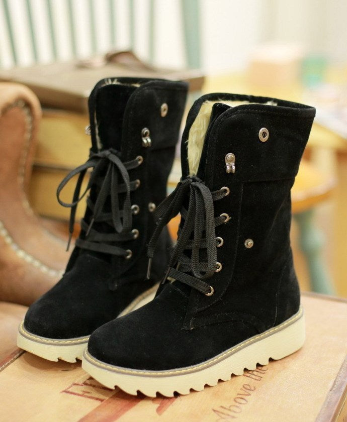 Sandra | Comfort winter Lace Up Boots