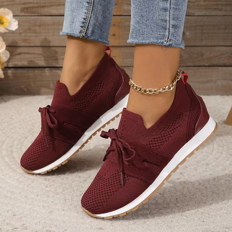 Clara | Knit Slip-On Sneakers – Lightweight Comfort Walkers