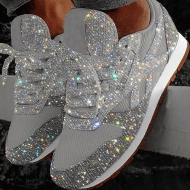 Adrianna | Sparkle Glitter Orthopedic Fashion Sneakers with Cushioned Support