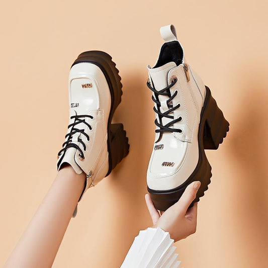 Martina |  Thick  High Heel  Ankle Boots