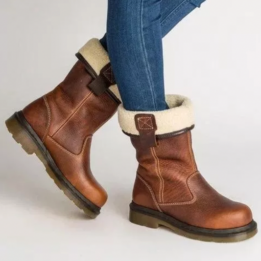 Hayden | Women’s Orthopedic Shearling-Lined Winter Leather Boots