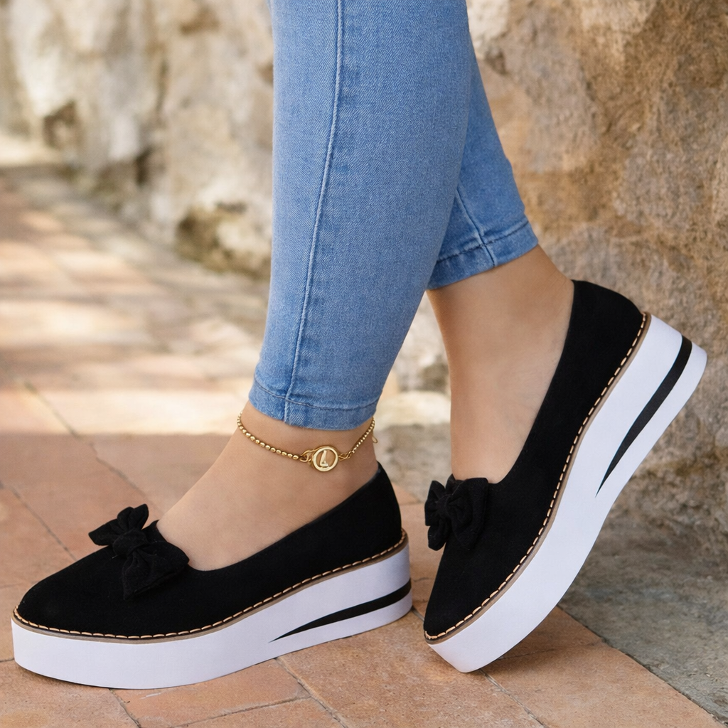 Orthopedic Balance Women’s Shoes - Bow & Breathable Design