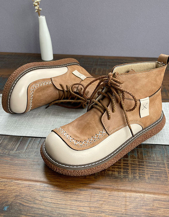 Mahalia | Women’s Orthopedic Casual Ankle Boots with Lace-Up Design