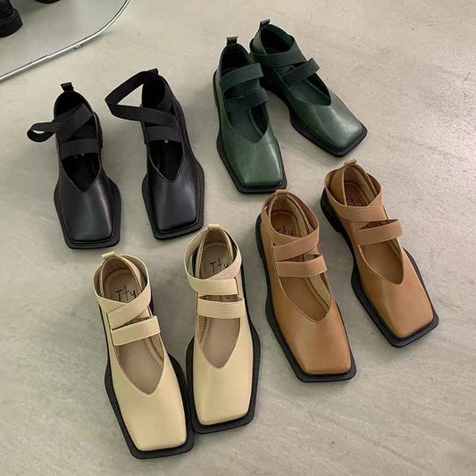 Genesis | Women’s Square-Toe Orthopedic Mary Jane Flats