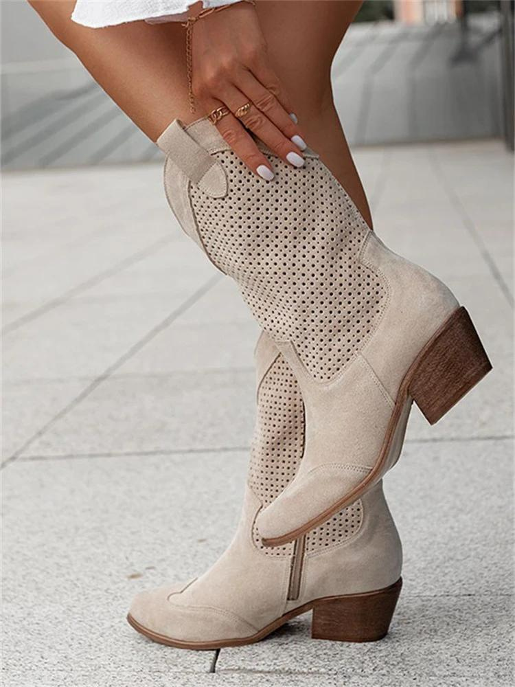 Journee | Women’s Western Cowboy Mid-Calf Boots