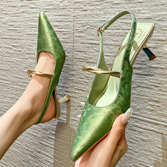 Inaya | Women’s Orthopedic Pointed-Toe Slingback Heels