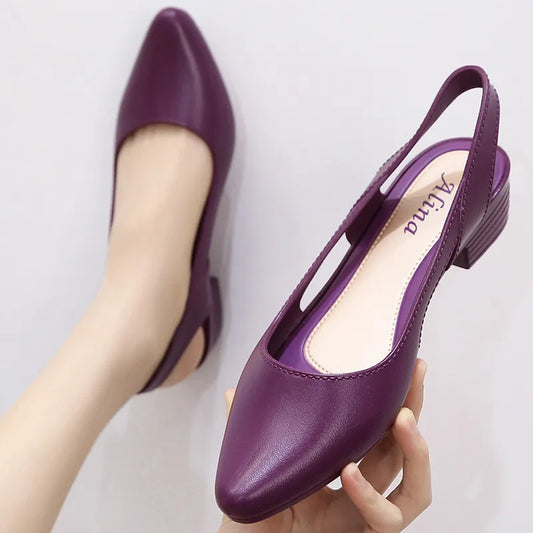 Callie | Slingback Low-Heel Pumps – Elegant Everyday Comfort