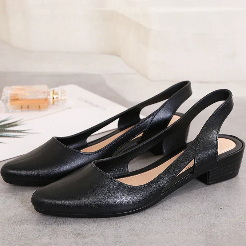 Callie | Slingback Low-Heel Pumps – Elegant Everyday Comfort
