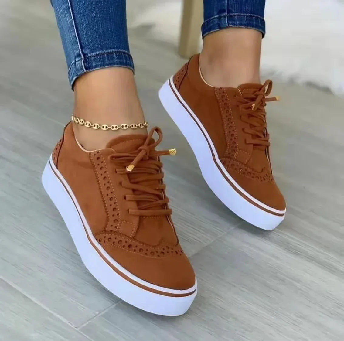 Hattie | Platform Casual Lace-Up Sneakers