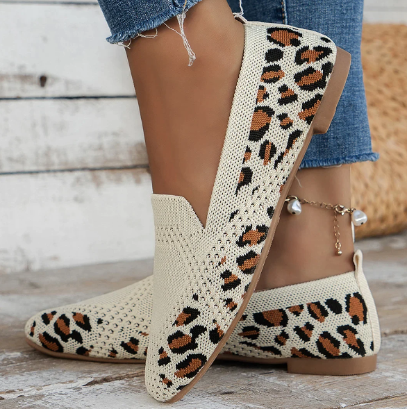 Rose | Women’s Orthopedic Knitted Slip-On Comfort Flats