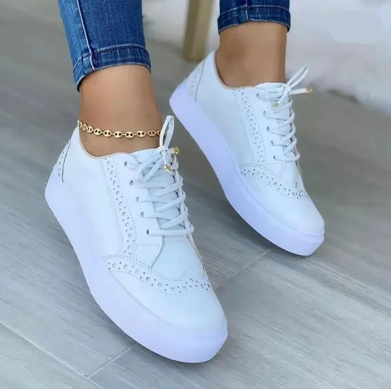Hattie | Platform Casual Lace-Up Sneakers