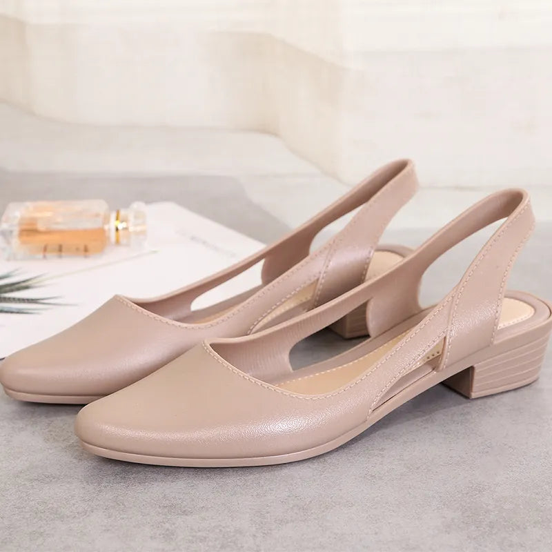 Callie | Slingback Low-Heel Pumps – Elegant Everyday Comfort