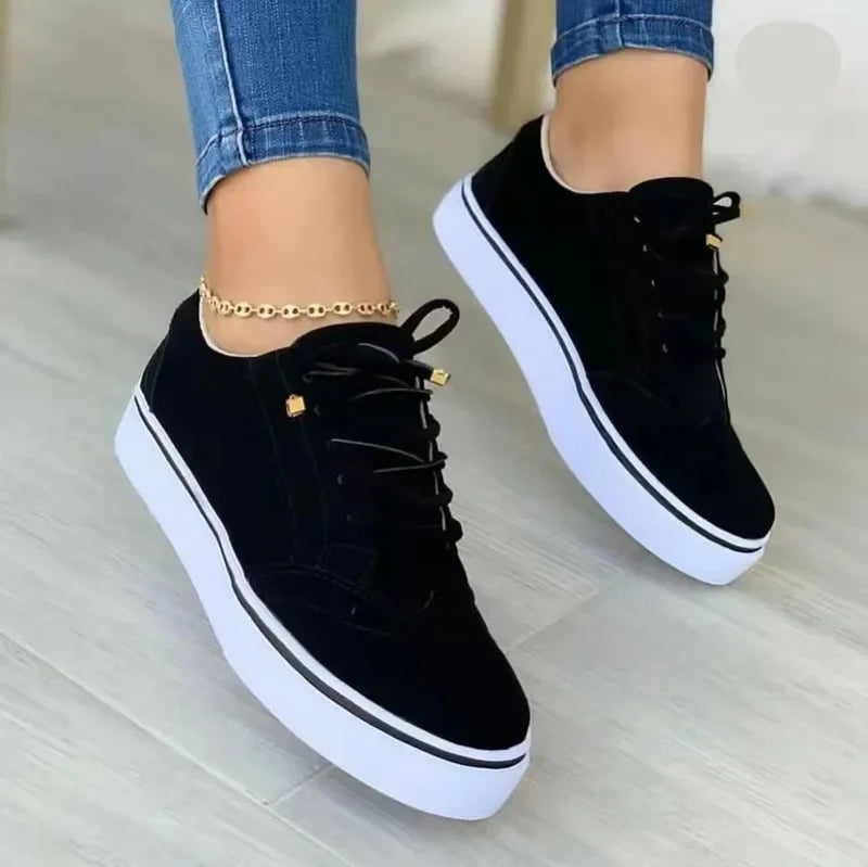 Hattie | Platform Casual Lace-Up Sneakers