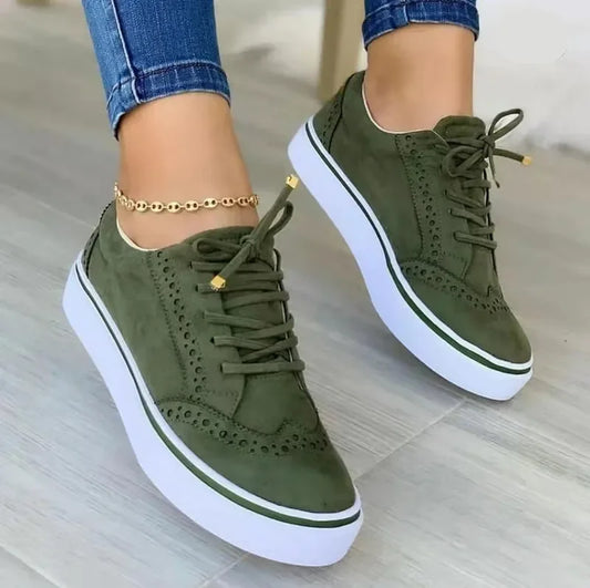 Hattie | Platform Casual Lace-Up Sneakers