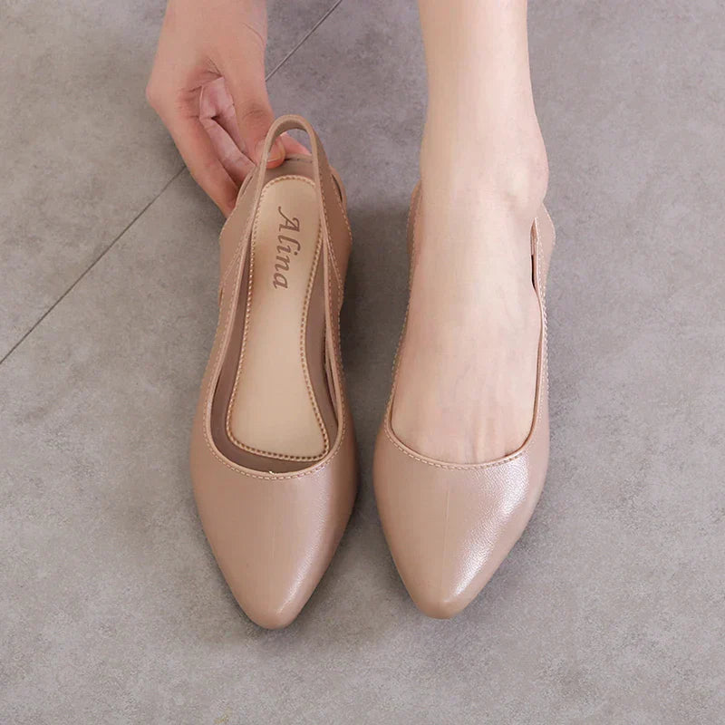 Callie | Slingback Low-Heel Pumps – Elegant Everyday Comfort