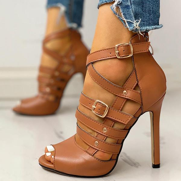 Kacey | Women’s Orthopedic Stiletto Heels with Multi-Buckle Straps
