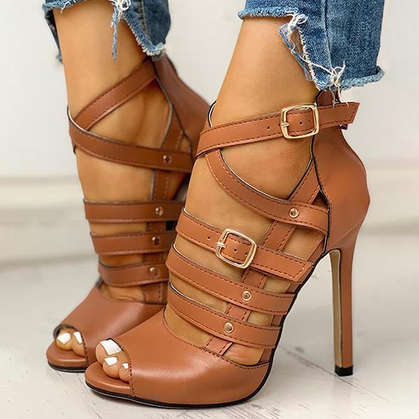 Kacey | Women’s Orthopedic Stiletto Heels with Multi-Buckle Straps