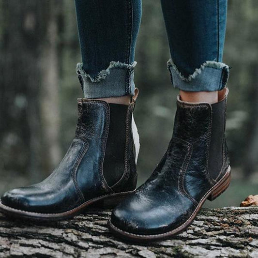 Beatrice | Classic Orthopedic Leather Chelsea Boots – Slip-On Comfort