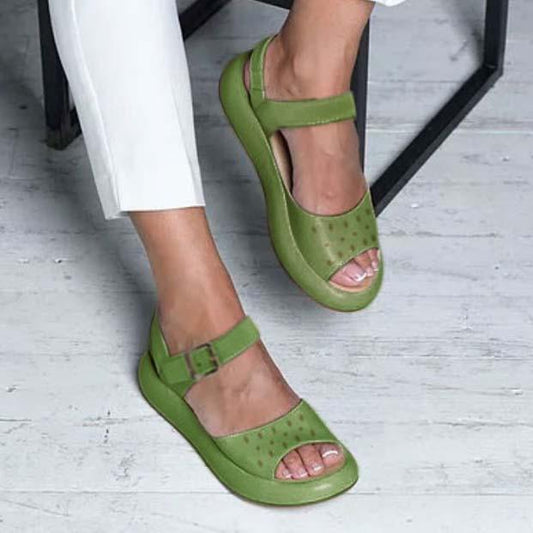 Josie | Women’s Orthopedic Mary Jane Comfort Flats with Adjustable Strap