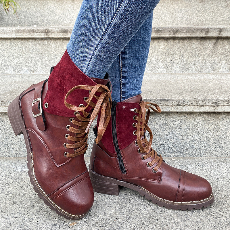 Mabyn | TrailCharm Orthopedic Lace-Up Ankle Boots
