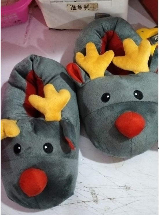 Elk | Christmas Shoes Cute Elk Home comfort Slippers