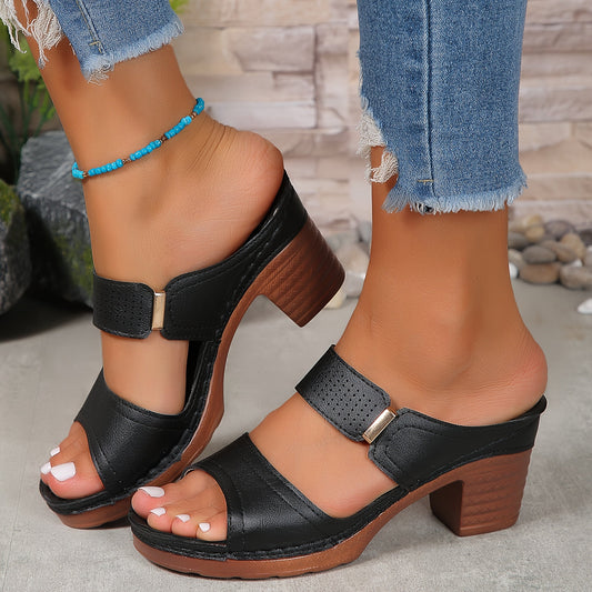 Eloise | Women’s Orthopedic Block Heel Open-Toe Sandals