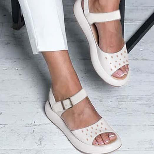 Josie | Women’s Orthopedic Mary Jane Comfort Flats with Adjustable Strap